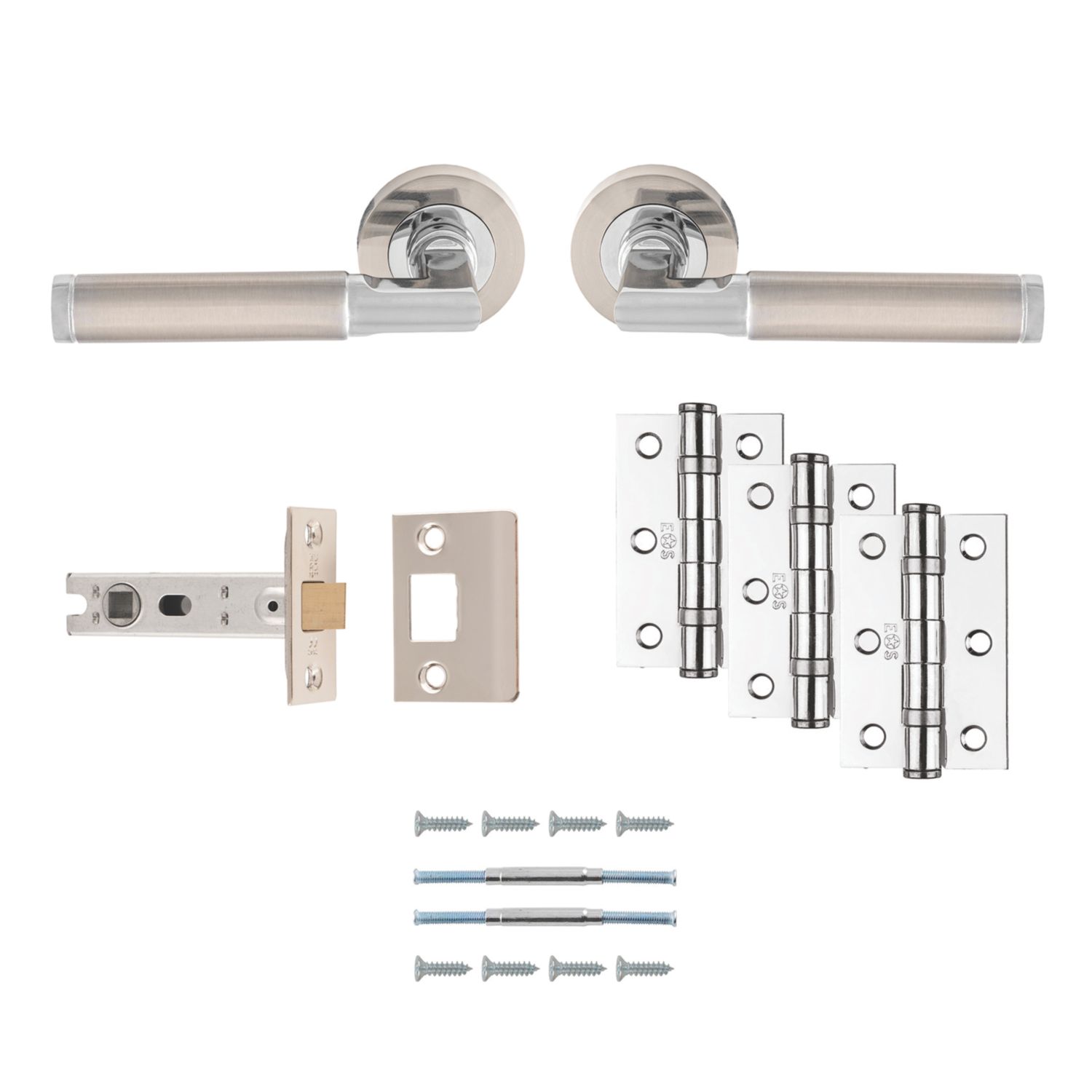 Carlisle Brass Belas Door Handle Pair Satin Nickel (392JA)