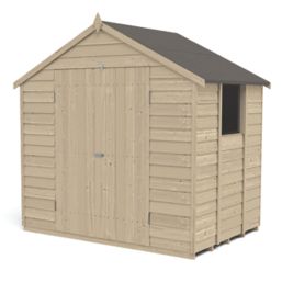 Forest  7' x 5' (Nominal) Apex Overlap Timber Shed with Assembly