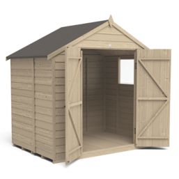 Forest  7' x 5' (Nominal) Apex Overlap Timber Shed with Assembly