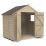 Forest  7' x 5' (Nominal) Apex Overlap Timber Shed with Assembly