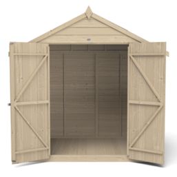 Forest 7' x 5' (Nominal) Apex Overlap Timber Shed with Assembly