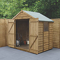 Forest  7' x 5' (Nominal) Apex Overlap Timber Shed with Assembly