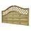 Forest Prague  Lattice Curved Top Garden Fence Panel Natural Timber 6' x 3' Pack of 4