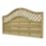 Forest Prague  Lattice Curved Top Fence Panels Natural Timber 6' x 3' Pack of 4