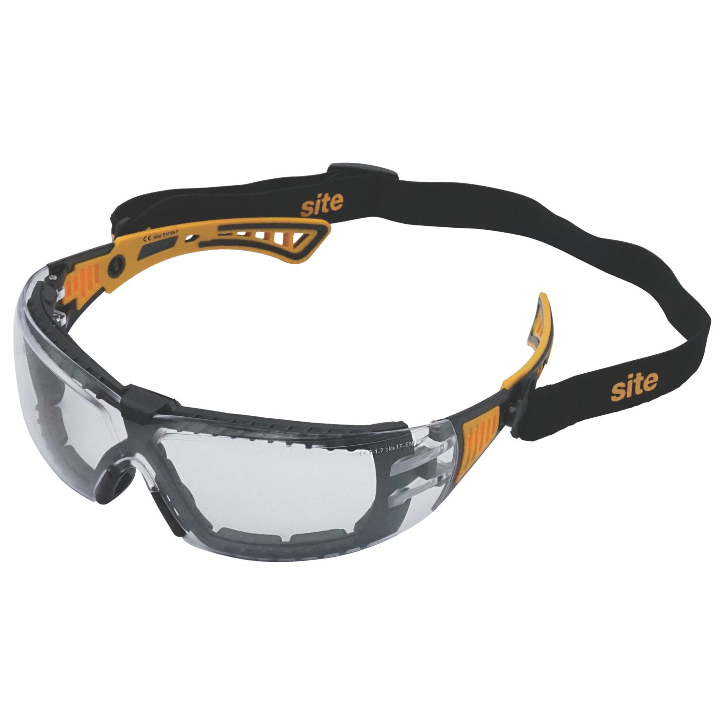 Site Clear Lens Safety Specs with Band (392KY)