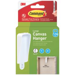 Command White Self-Adhesive Canvas Hanger