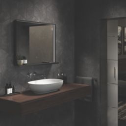 Sensio Element TrioTone Rectangular Illuminated Bathroom Mirror & QI Charger With 1200lm LED Light 800mm x 600mm