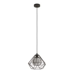 Eglo Vernham Single Pendant Light Black