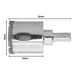 Titan Wet Diamond  Holesaw 35mm x 65mm