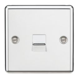 Knightsbridge  1-Gang Master Telephone Socket Polished Chrome