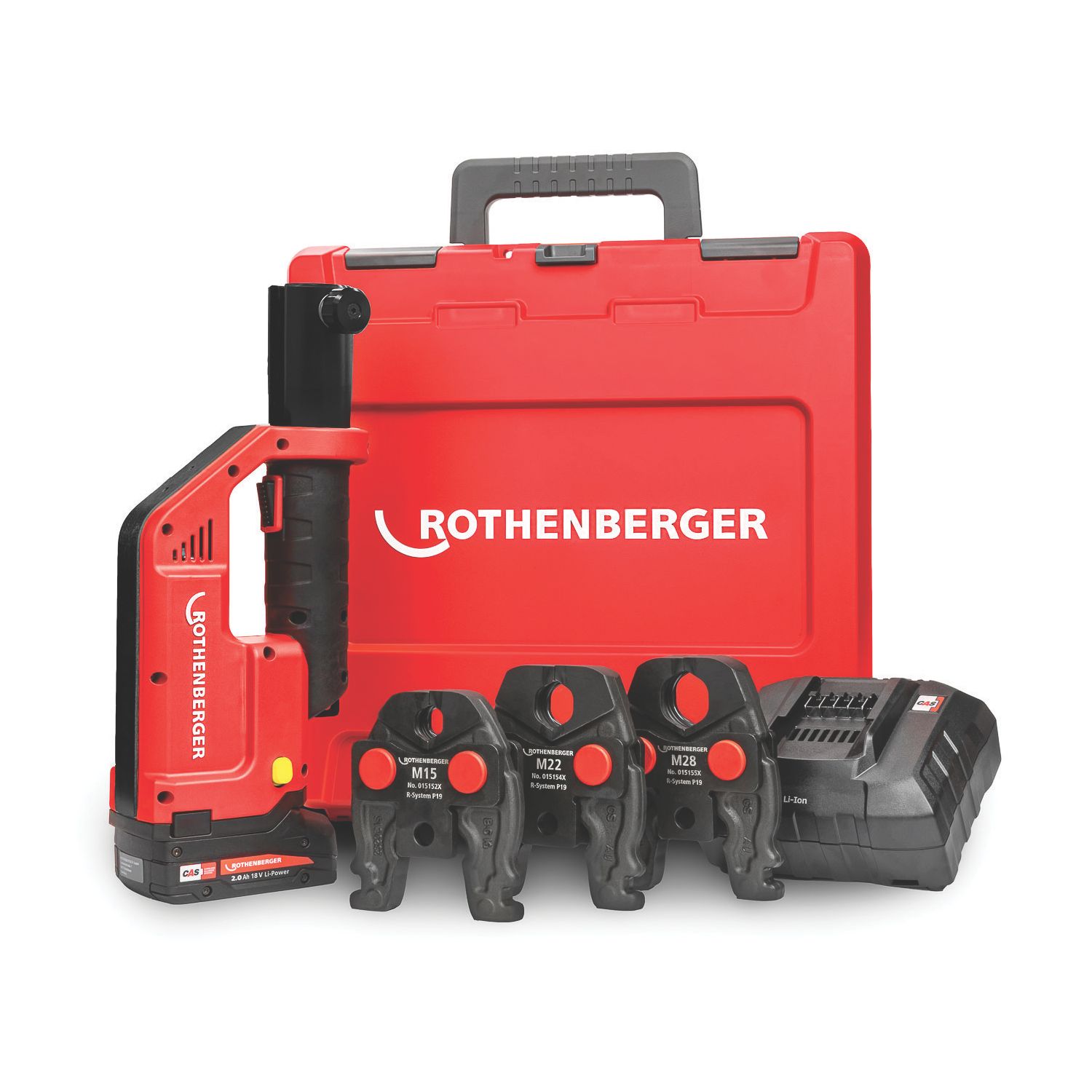 Rothenberger Compact III M Set 18V 1 x 2.0Ah Li-Ion CAS Cordless Press Machine (392XX)