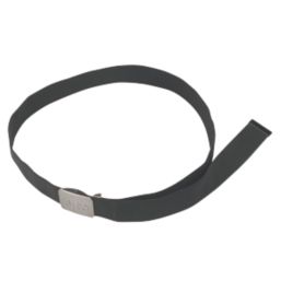 Site  Elasticated Belt Black / Dark Silver 28-46"