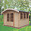 Shire Kilburn 12' x 12' (Nominal) Arched Timber Log Cabin