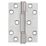 Smith & Locke  Satin Stainless Steel Grade 13 Fire Rated Thrust Hinges 102mm x 76mm 2 Pack