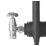 Arroll UK-10 15mm x 1/2" Chrome Angled & L/S Traditional Manual Radiator Valve & Lockshield