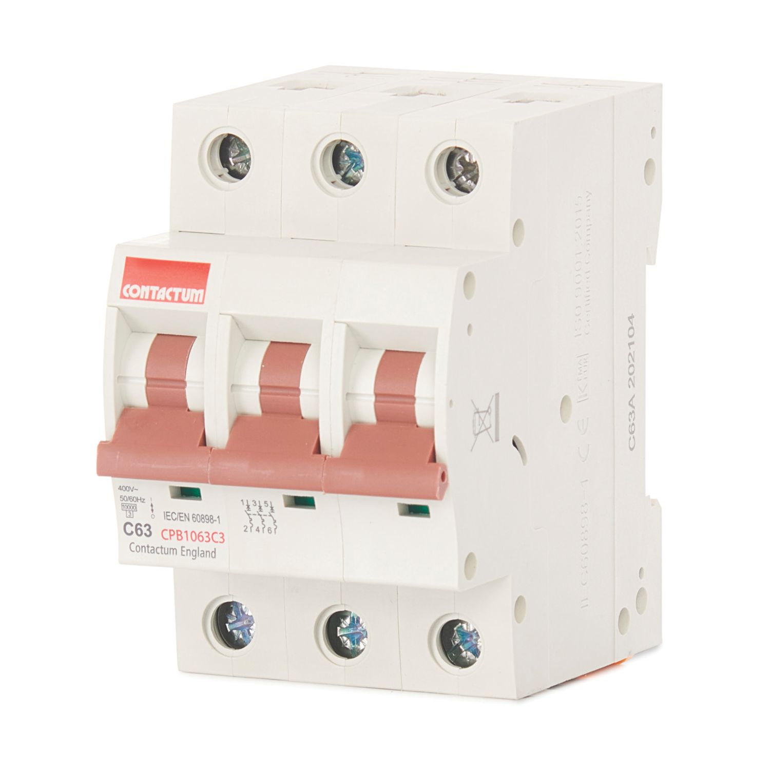 Contactum Defender 63A TP C Curve 3-Phase MCB (393HA)