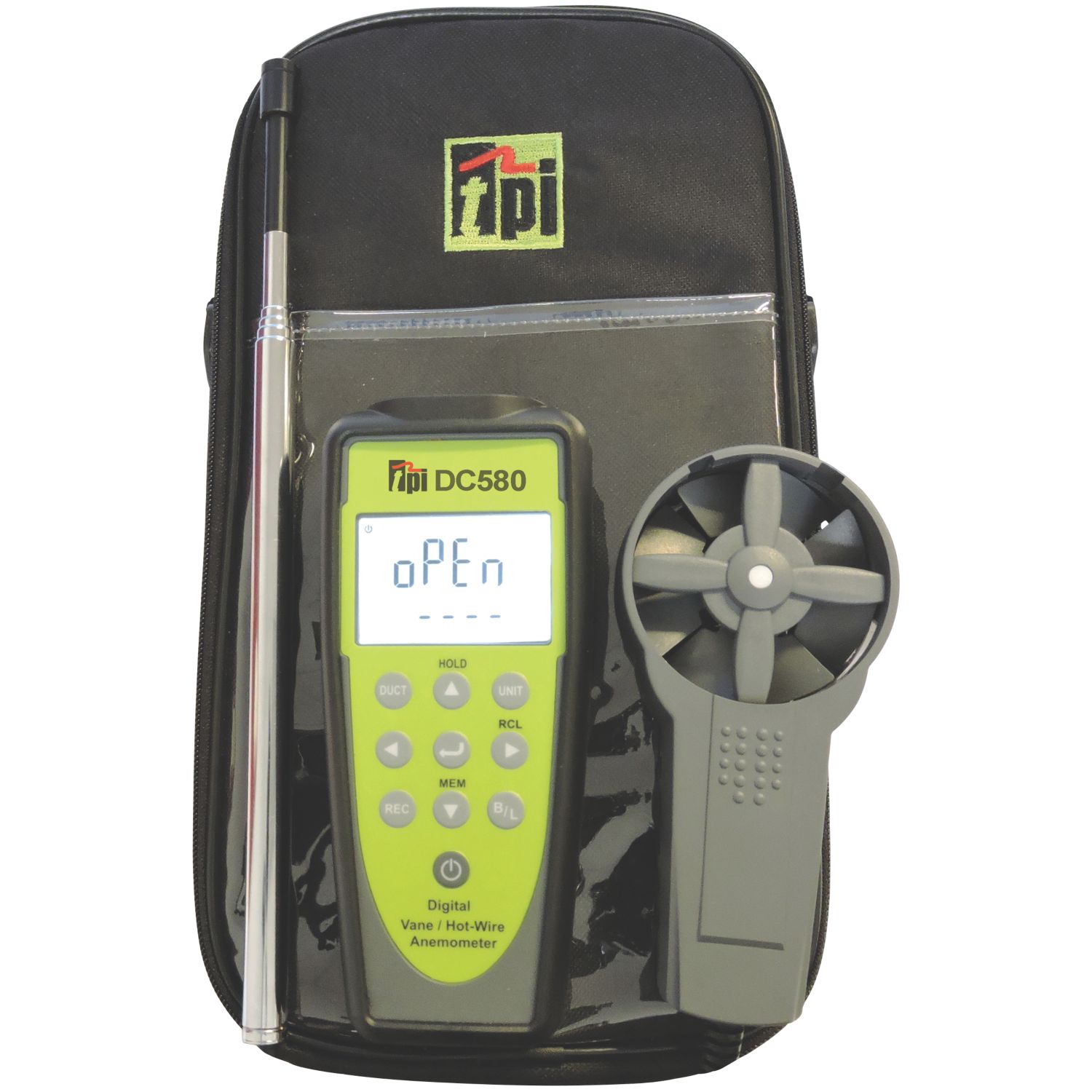 TPI DC580C3 Bluetooth Hotwire & Vane Anemometer (393JG)