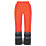 Regatta Pro Hi-Vis Over Trousers Elasticated Waist Orange / Navy Small 26" W 31" L