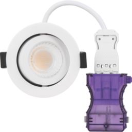 Luceco FType Ultra Adjustable  Fire Rated LED Downlight Dim to Warm & CCT  White 4-6W 675/690lm