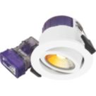 Luceco FType Ultra Adjustable  Fire Rated LED Downlight Dim to Warm & CCT  White 4-6W 675/690lm