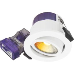 Luceco FType Ultra Adjustable  Fire Rated LED Downlight Dim to Warm & CCT  White 4-6W 675/690lm