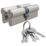 Refurb Smith & Locke 1 Star 6-Pin Euro Double Cylinder Locks 40-45 (85mm) Silver 2 Pack