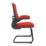 Nautilus Designs Luna Medium Back Cantilever/Visitor Chair Red