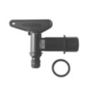 Straight PLC 19mm Tap & Washer