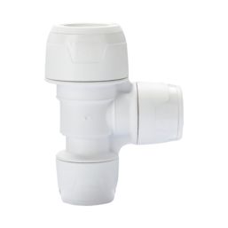 Hep2O  Plastic Push-Fit Reducing Keyless Tee 22mm x 15mm x 15mm