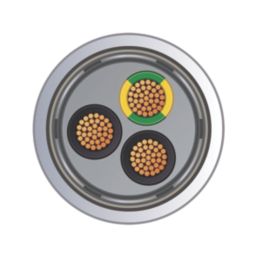 Time 3-Core SY Transparent 4mm²  Screened Control Cable 1m Coil