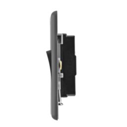 Arlec  10A 2-Gang 2-Way Light Switch  Charcoal