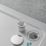 Mira Flight Low Corner Waste Rectangular Shower Tray with Upstands White 1200mm x 760mm x 40mm