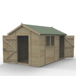 Forest Timberdale 8' 6" x 12' (Nominal) Reverse Apex Tongue & Groove Timber Shed