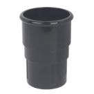 FloPlast MiniFlo Round Downpipe Socket Black 50mm