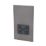 Varilight  1-Gang Dual Voltage Shaver Socket 115/230V Slate Grey with Black Inserts