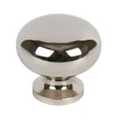 Essentials  Sleek Round Knobs Polished Chrome 30mm 2 Pack