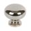 Essentials  Sleek Round Knobs Polished Chrome 30mm 2 Pack