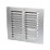Map Vent Fixed Louvre Vent Silver 229mm x 229mm