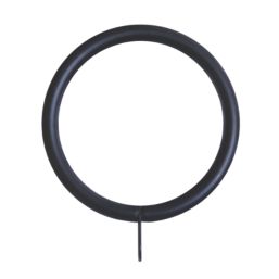 Renaissance Matt Black Curtain Pole 28/25mm x 180-340cm