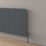 Reina Piatto Single 600mm x 1195mm 3057BTU Anthracite Horizontal Designer Radiator