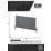 Reina Piatto Single 600mm x 1195mm 3057BTU Anthracite Horizontal Designer Radiator