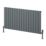 Reina Piatto Single 600mm x 1195mm 3057BTU Anthracite Horizontal Designer Radiator