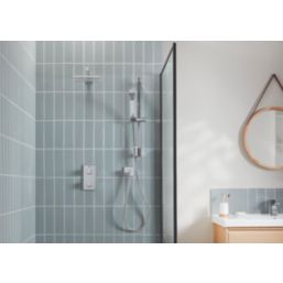 Bristan Cobalt HP/Combi Flexible Concealed Chrome Plated Thermostatic Dual Control Shower Kit