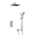 Bristan Cobalt HP/Combi Flexible Concealed Chrome Plated Thermostatic Dual Control Shower Kit