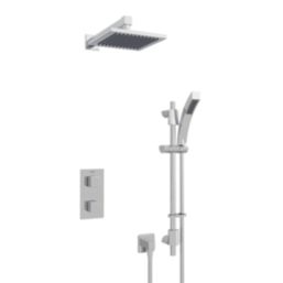 Bristan Cobalt HP/Combi Flexible Concealed Chrome Plated Thermostatic Dual Control Shower Kit