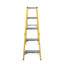Lyte Fibreglass 1.26m 5 Step Swingback A Frame Step Ladder