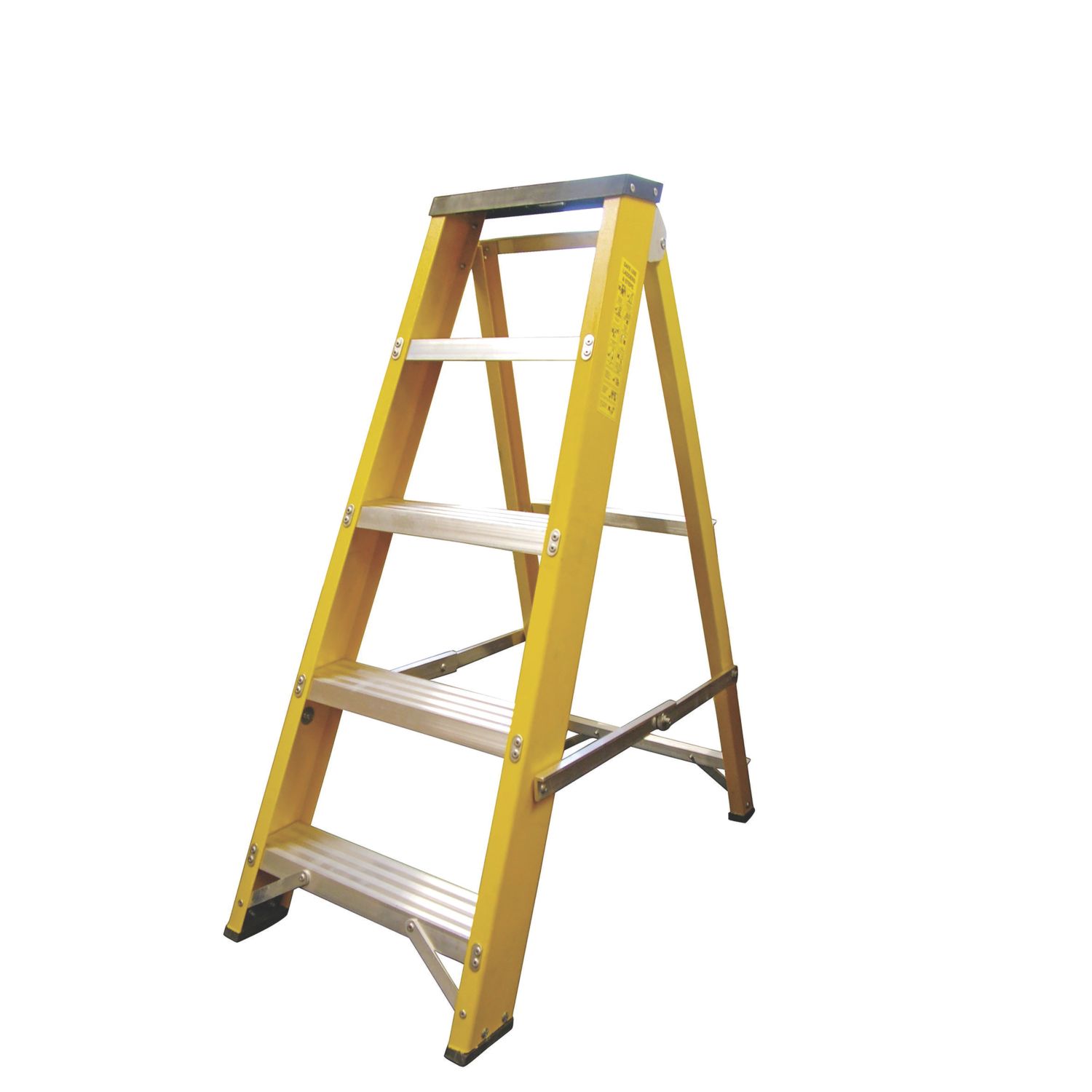 Lyte Fibreglass 0.99m 5 Step Swingback A Frame Step Ladder (394FH)