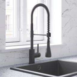 Swirl Seville  Mixer Tap Matt Black