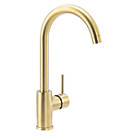 Streame by Abode Nico Swan Single Lever Mono Mixer Brushed Brass