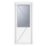 Crystal  1-Panel 1-Obscure Light Right-Handed White uPVC Back Door 2090mm x 890mm
